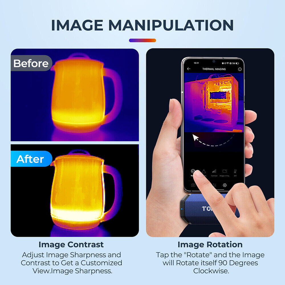 TOPDON TC001 Thermal Imaging C - огляд і ціна Thermal Imaging Camera 256X192